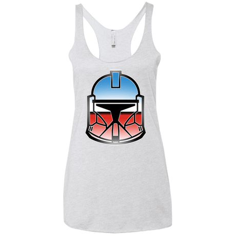 T-Shirts Heather White / X-Small Clone Women's Triblend Racerback Tank