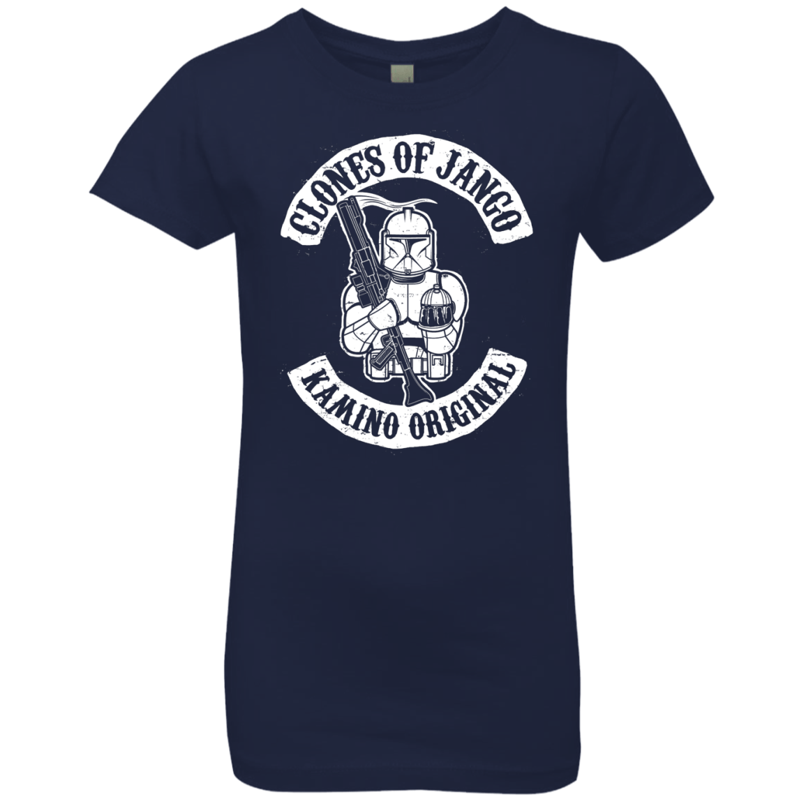 T-Shirts Midnight Navy / YXS Clones of Jango Girls Premium T-Shirt