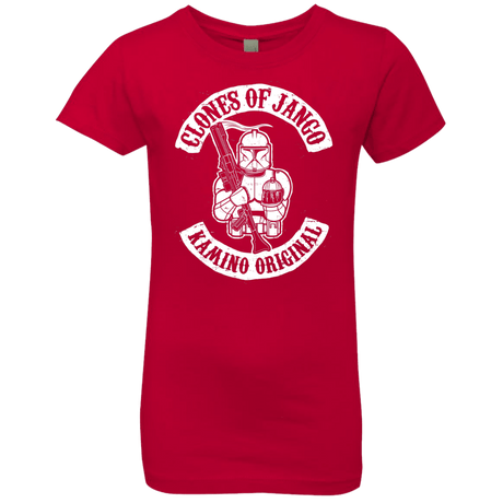 T-Shirts Red / YXS Clones of Jango Girls Premium T-Shirt