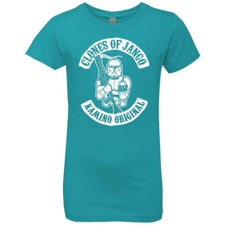 T-Shirts Tahiti Blue / YXS Clones of Jango Girls Premium T-Shirt