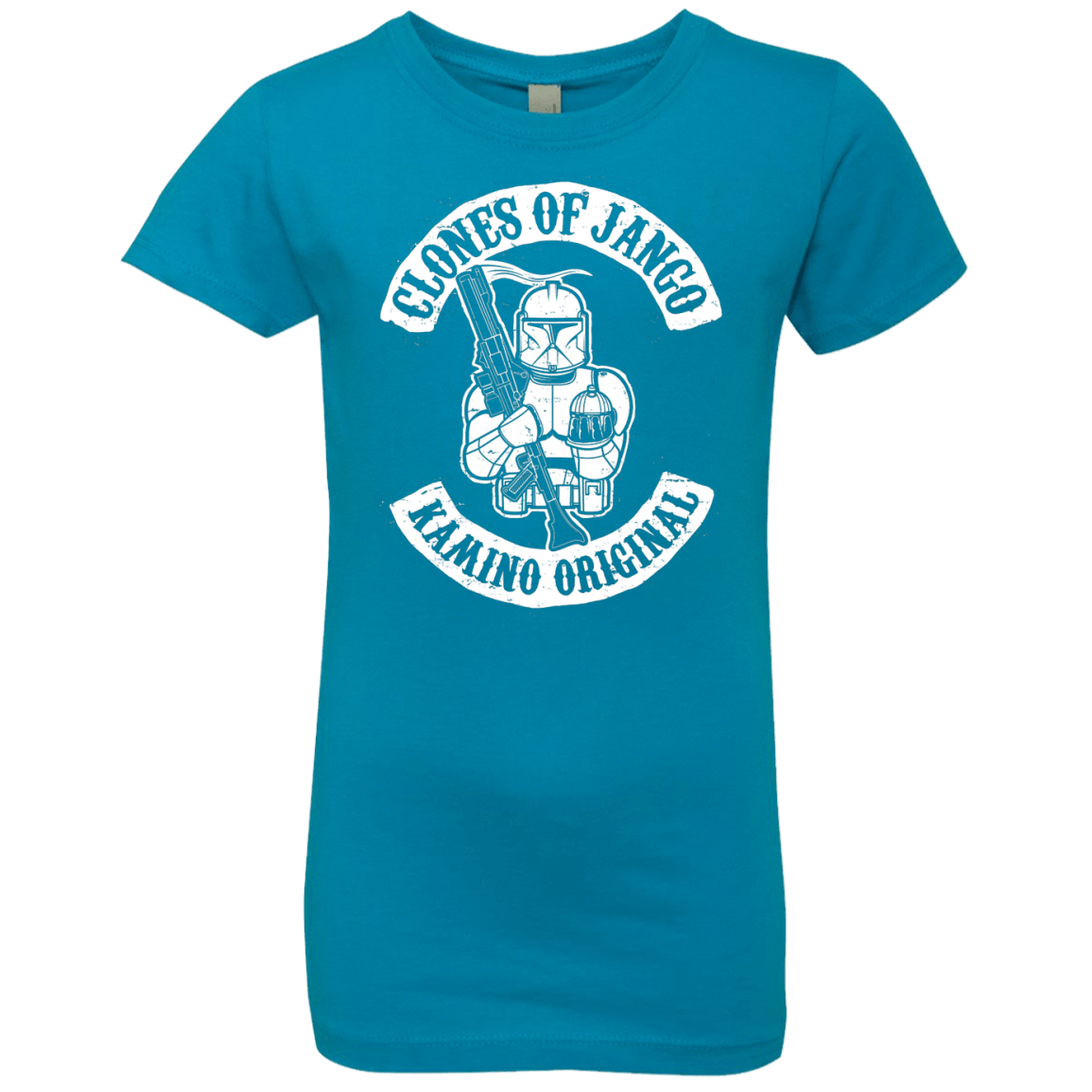 T-Shirts Turquoise / YXS Clones of Jango Girls Premium T-Shirt