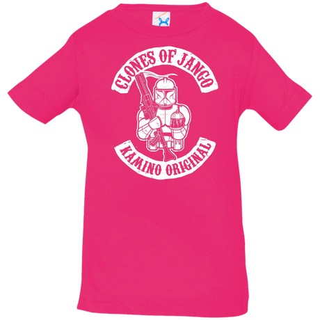 T-Shirts Hot Pink / 6 Months Clones of Jango Infant Premium T-Shirt