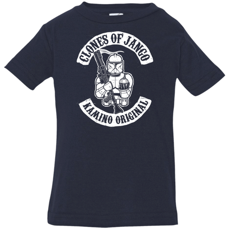 T-Shirts Navy / 6 Months Clones of Jango Infant Premium T-Shirt