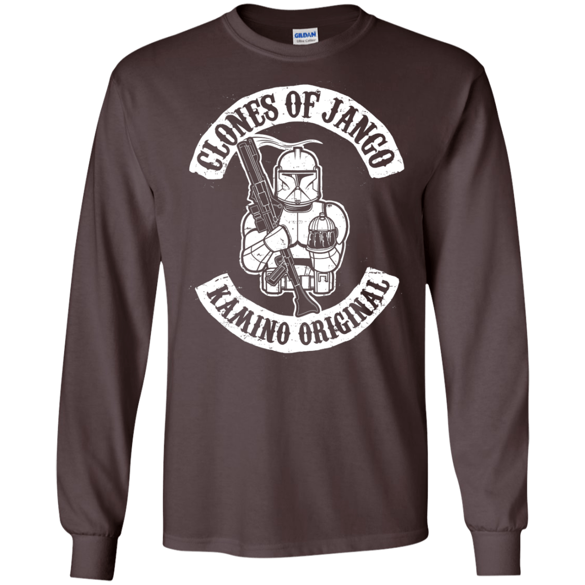 T-Shirts Dark Chocolate / S Clones of Jango Men's Long Sleeve T-Shirt