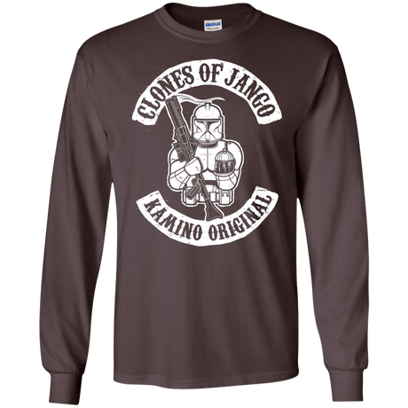 T-Shirts Dark Chocolate / S Clones of Jango Men's Long Sleeve T-Shirt