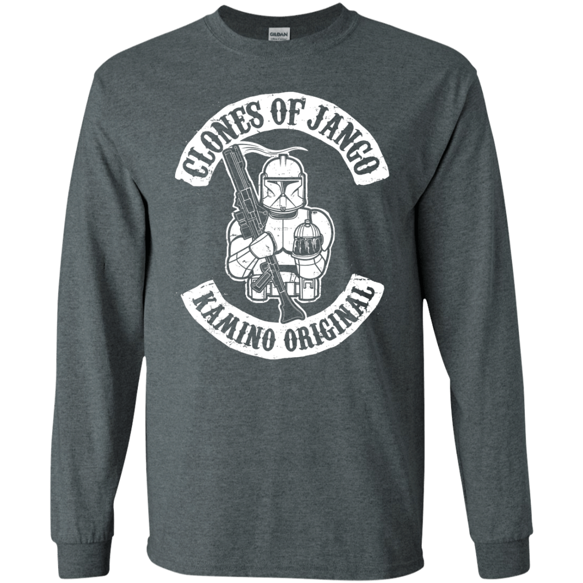 T-Shirts Dark Heather / S Clones of Jango Men's Long Sleeve T-Shirt