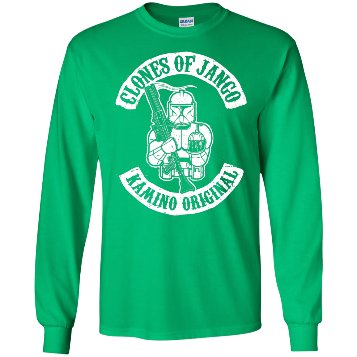 T-Shirts Irish Green / S Clones of Jango Men's Long Sleeve T-Shirt