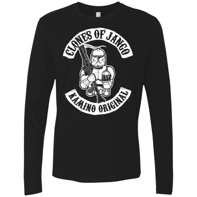 T-Shirts Black / S Clones of Jango Men's Premium Long Sleeve