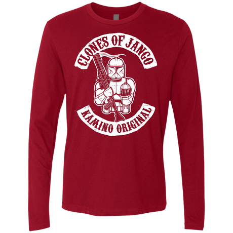 T-Shirts Cardinal / S Clones of Jango Men's Premium Long Sleeve