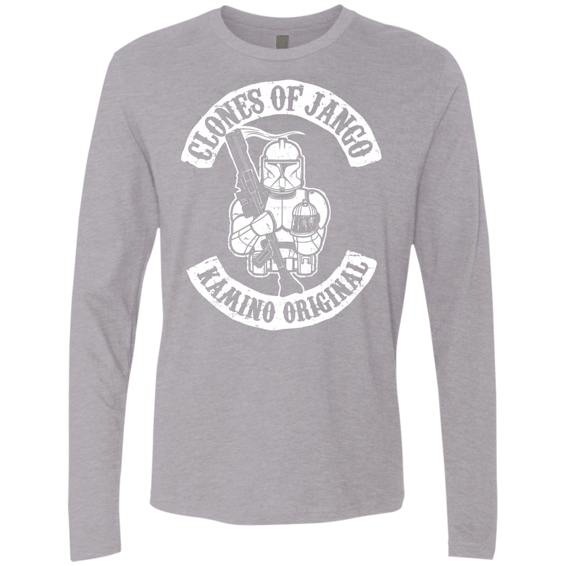 T-Shirts Heather Grey / S Clones of Jango Men's Premium Long Sleeve