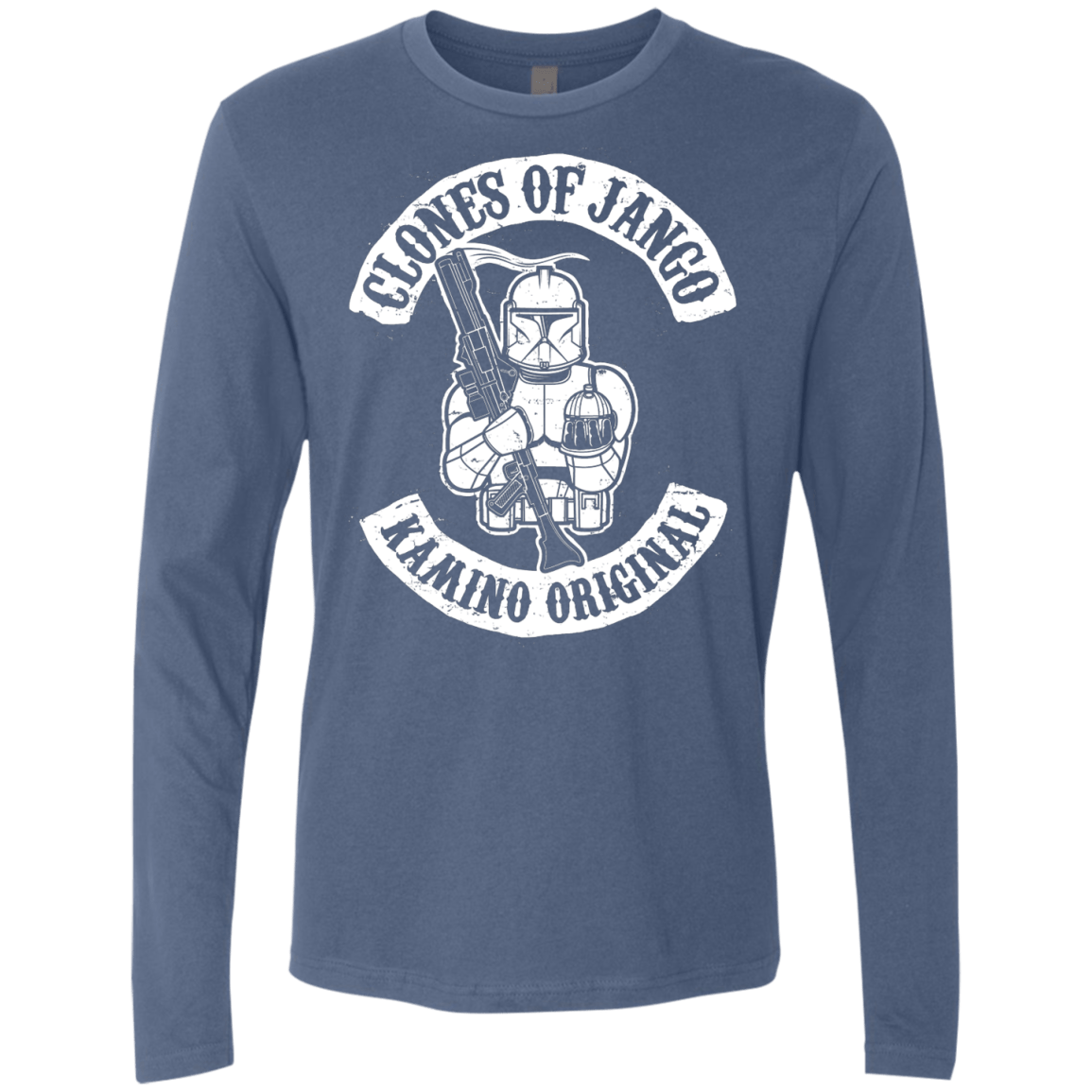 T-Shirts Indigo / S Clones of Jango Men's Premium Long Sleeve