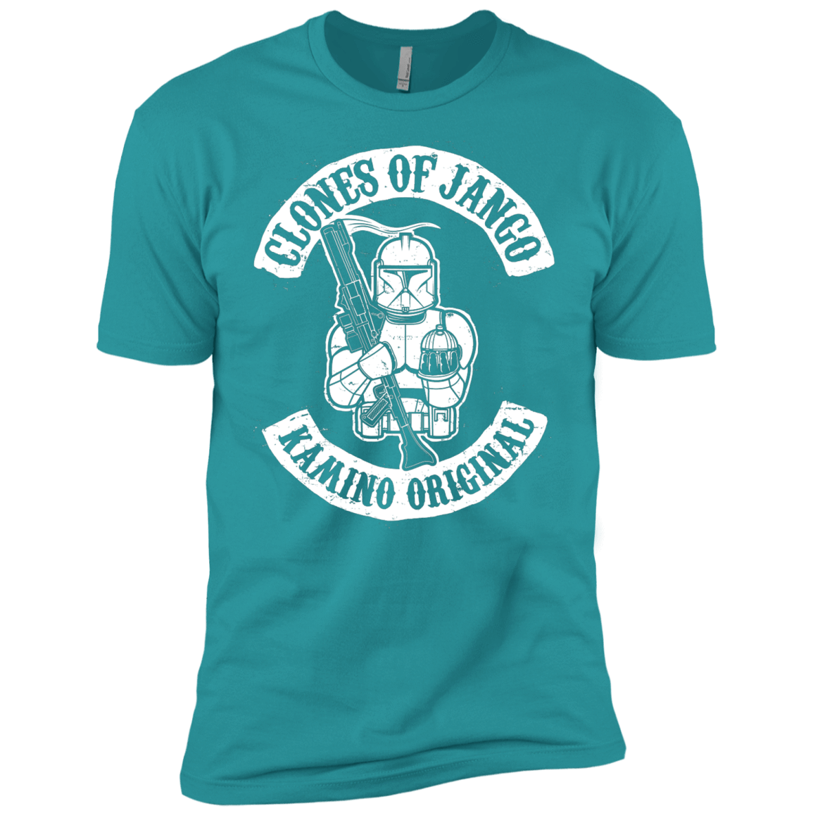 T-Shirts Tahiti Blue / X-Small Clones of Jango Men's Premium T-Shirt