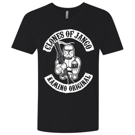 T-Shirts Black / X-Small Clones of Jango Men's Premium V-Neck
