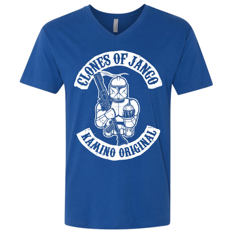 T-Shirts Royal / X-Small Clones of Jango Men's Premium V-Neck