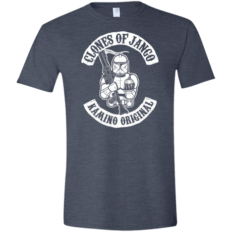 T-Shirts Heather Navy / S Clones of Jango Men's Semi-Fitted Softstyle