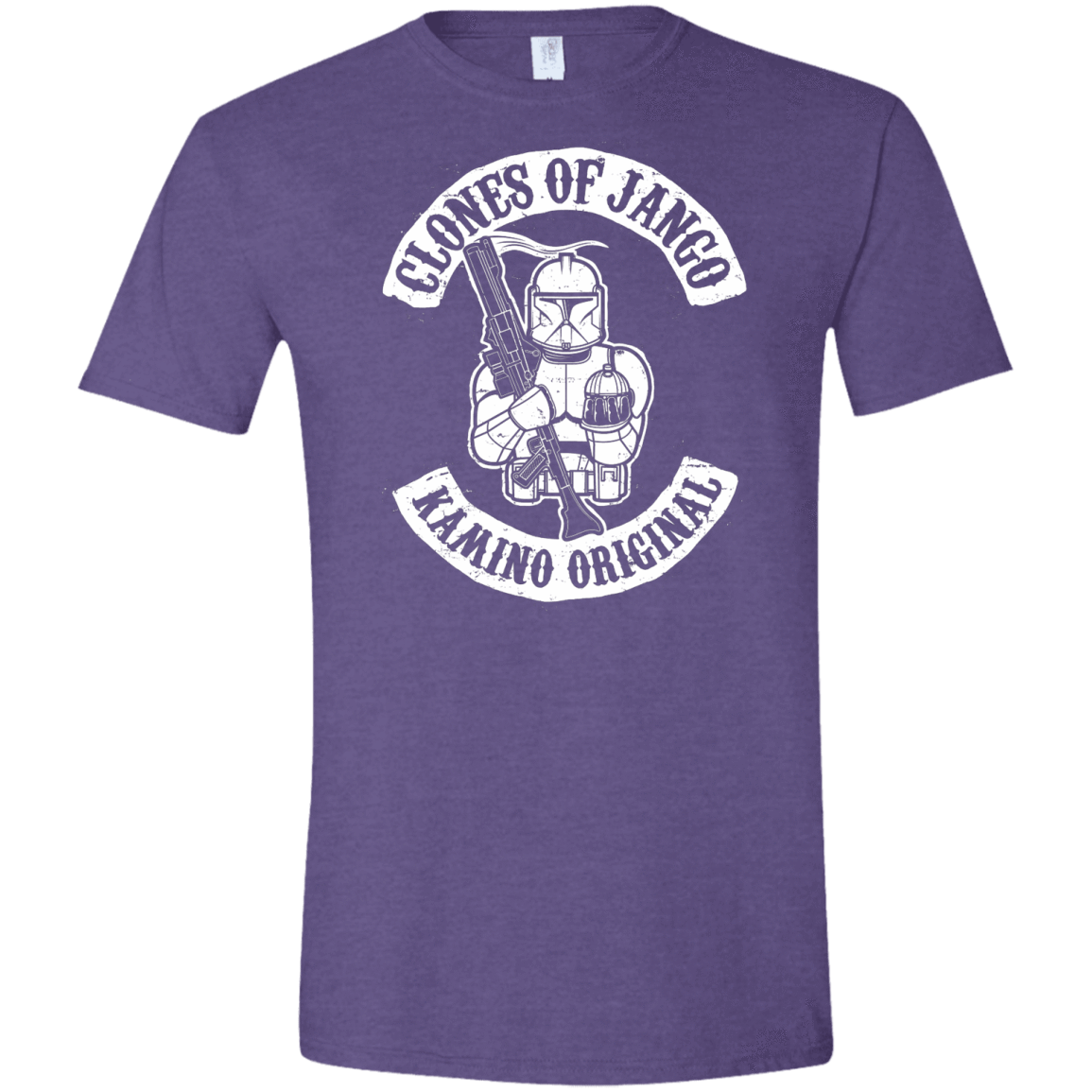 T-Shirts Heather Purple / S Clones of Jango Men's Semi-Fitted Softstyle