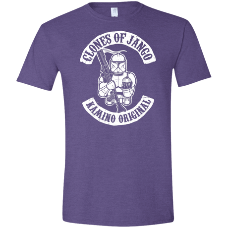 T-Shirts Heather Purple / S Clones of Jango Men's Semi-Fitted Softstyle