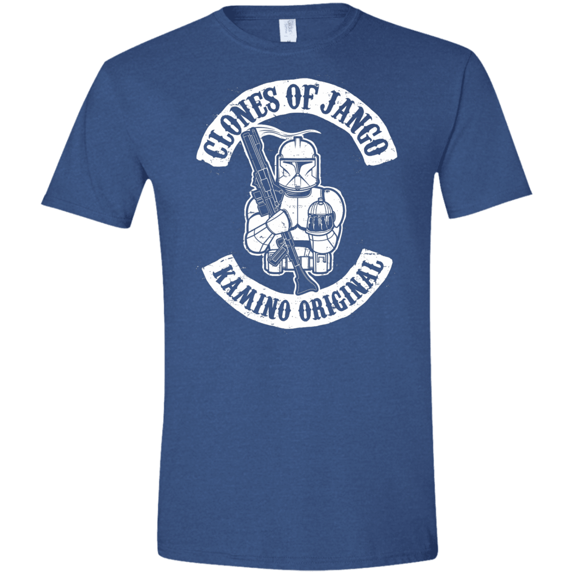 T-Shirts Heather Royal / X-Small Clones of Jango Men's Semi-Fitted Softstyle
