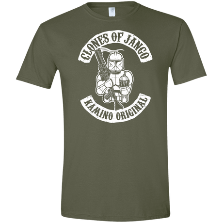 T-Shirts Military Green / S Clones of Jango Men's Semi-Fitted Softstyle