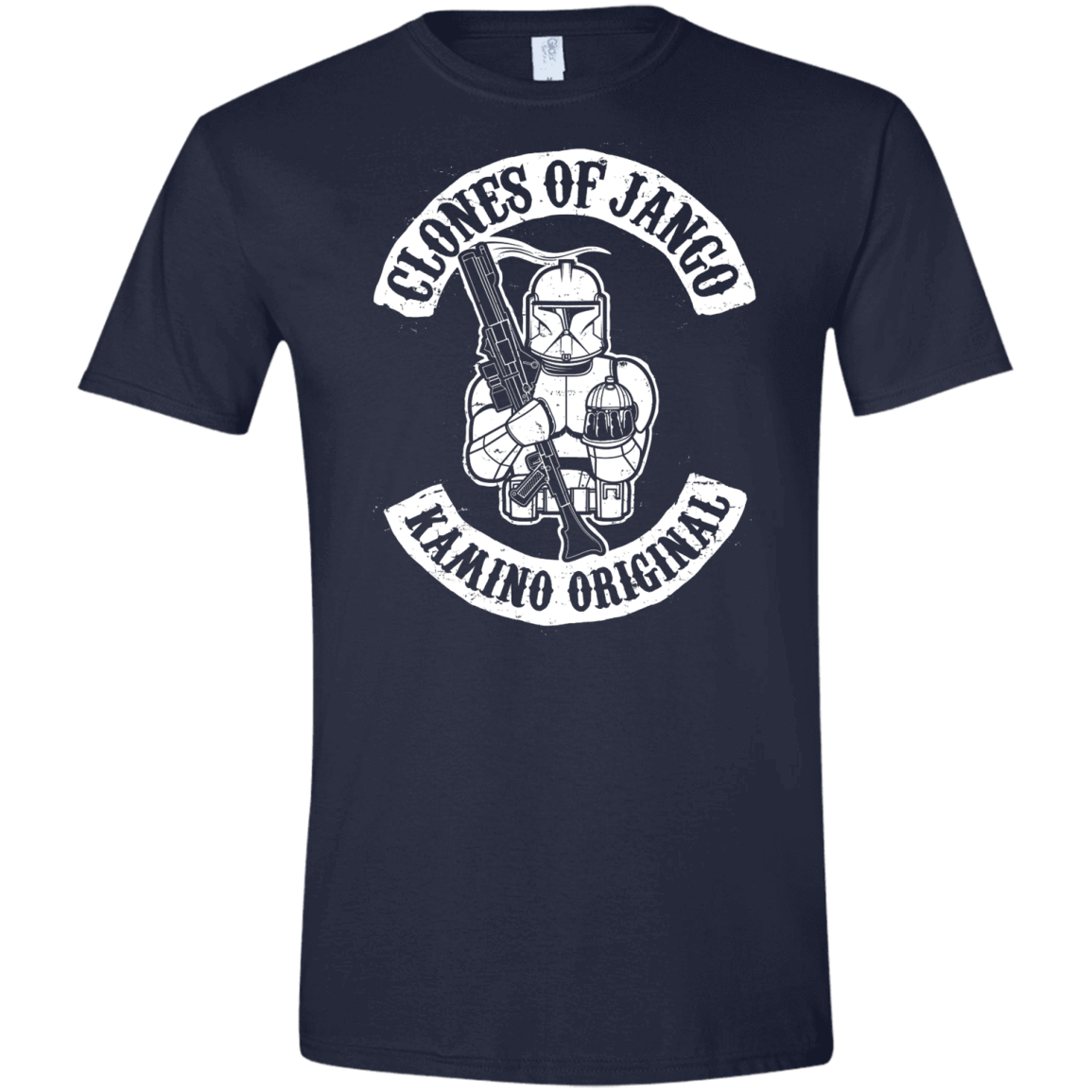 T-Shirts Navy / X-Small Clones of Jango Men's Semi-Fitted Softstyle