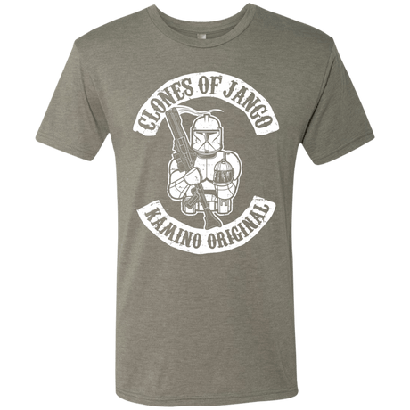 T-Shirts Venetian Grey / S Clones of Jango Men's Triblend T-Shirt
