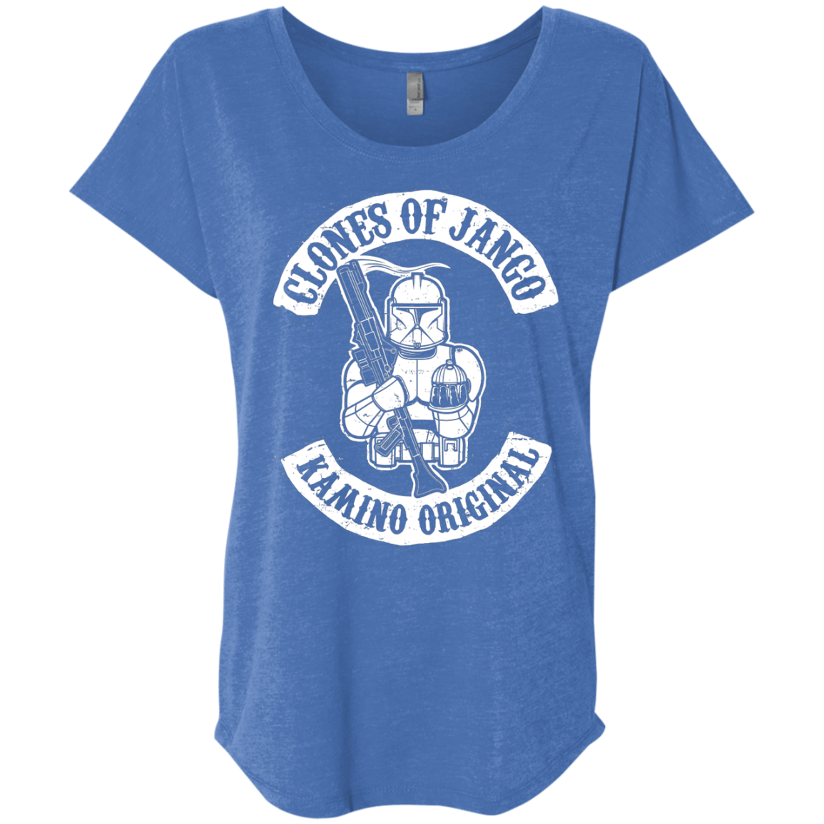 T-Shirts Vintage Royal / X-Small Clones of Jango Triblend Dolman Sleeve