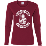 T-Shirts Cardinal / S Clones of Jango Women's Long Sleeve T-Shirt