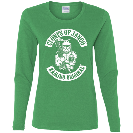 T-Shirts Irish Green / S Clones of Jango Women's Long Sleeve T-Shirt