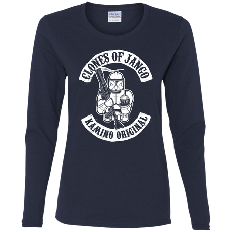 T-Shirts Navy / S Clones of Jango Women's Long Sleeve T-Shirt