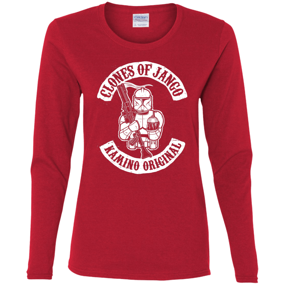 T-Shirts Red / S Clones of Jango Women's Long Sleeve T-Shirt