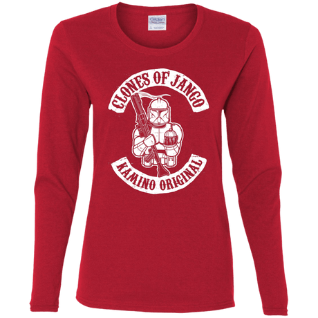 T-Shirts Red / S Clones of Jango Women's Long Sleeve T-Shirt