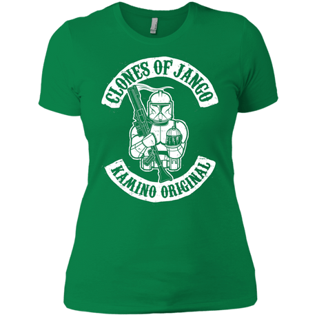 T-Shirts Kelly Green / X-Small Clones of Jango Women's Premium T-Shirt