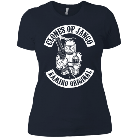 T-Shirts Midnight Navy / X-Small Clones of Jango Women's Premium T-Shirt