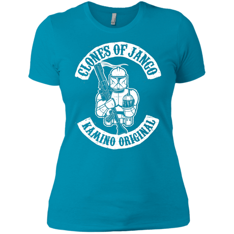 T-Shirts Turquoise / X-Small Clones of Jango Women's Premium T-Shirt