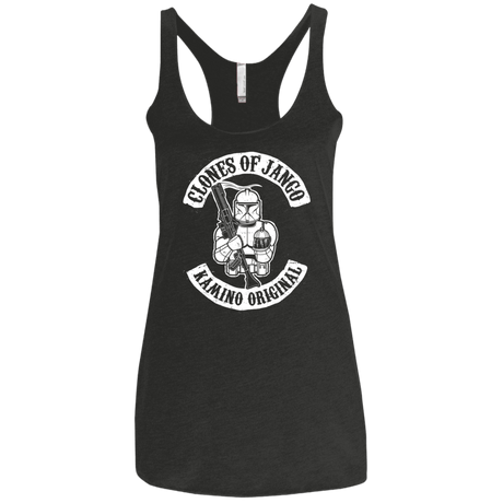 T-Shirts Vintage Black / X-Small Clones of Jango Women's Triblend Racerback Tank