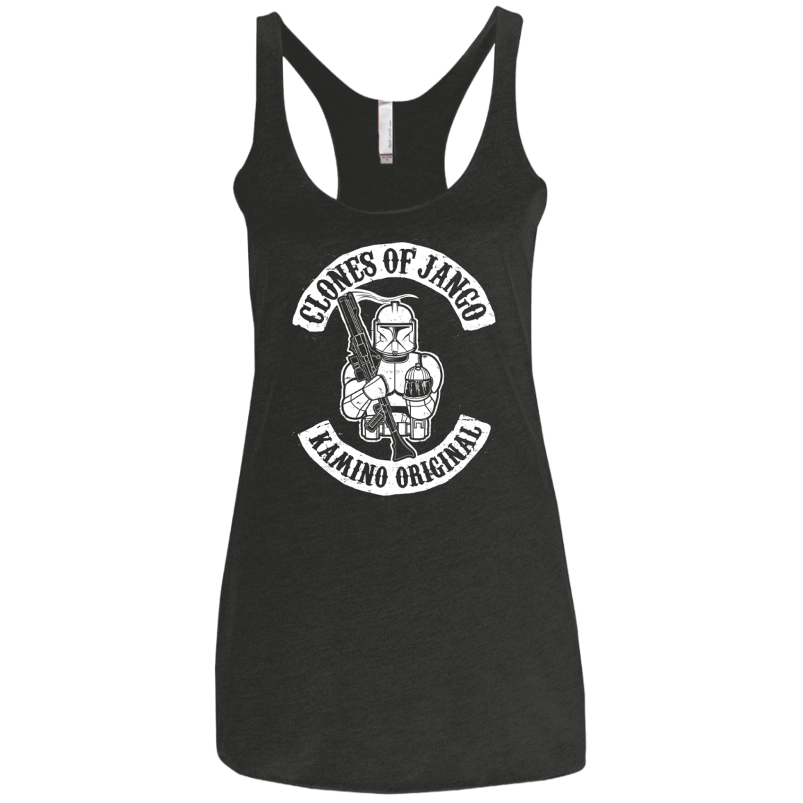 T-Shirts Vintage Black / X-Small Clones of Jango Women's Triblend Racerback Tank