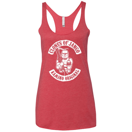 T-Shirts Vintage Red / X-Small Clones of Jango Women's Triblend Racerback Tank