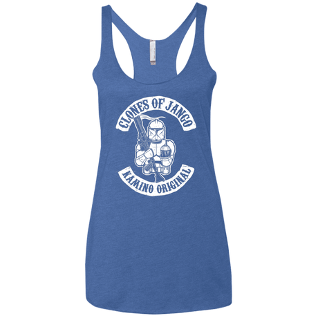 T-Shirts Vintage Royal / X-Small Clones of Jango Women's Triblend Racerback Tank
