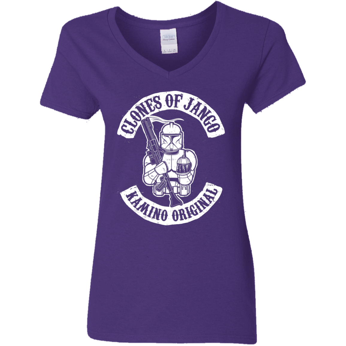 T-Shirts Purple / S Clones of Jango Women's V-Neck T-Shirt