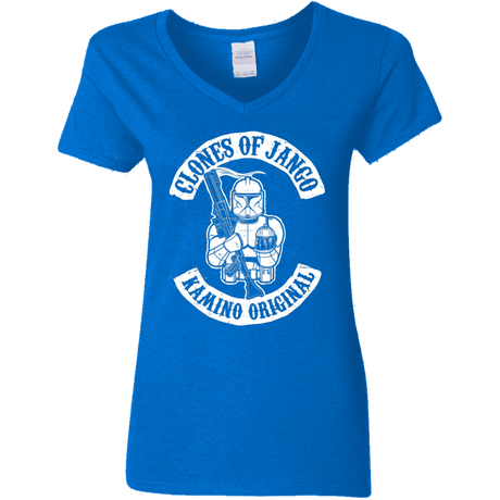 T-Shirts Royal / S Clones of Jango Women's V-Neck T-Shirt