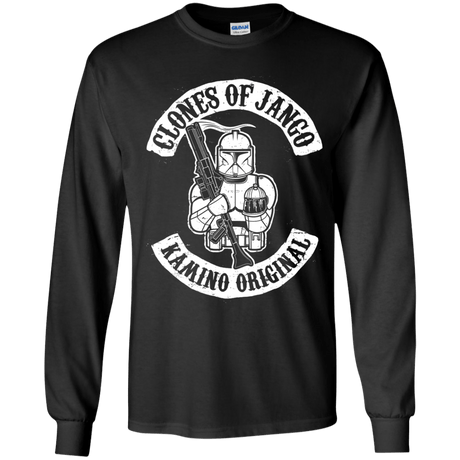 T-Shirts Black / YS Clones of Jango Youth Long Sleeve T-Shirt