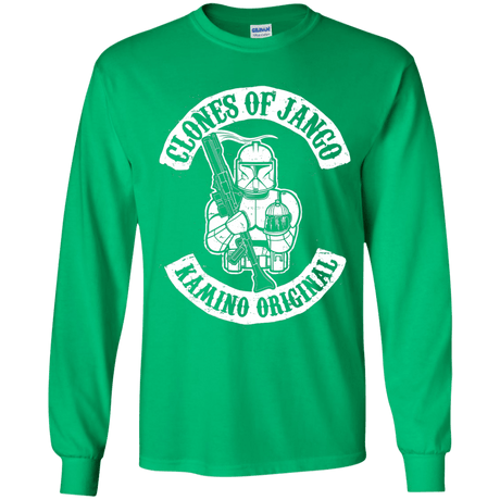 T-Shirts Irish Green / YS Clones of Jango Youth Long Sleeve T-Shirt