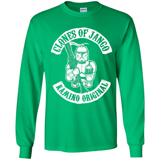 T-Shirts Irish Green / YS Clones of Jango Youth Long Sleeve T-Shirt