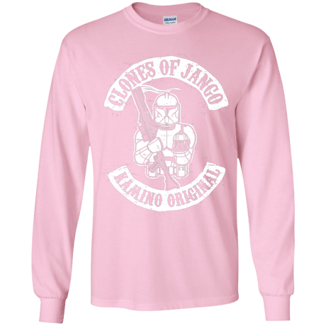 T-Shirts Light Pink / YS Clones of Jango Youth Long Sleeve T-Shirt