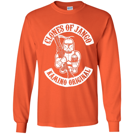 T-Shirts Orange / YS Clones of Jango Youth Long Sleeve T-Shirt