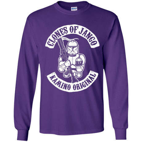 T-Shirts Purple / YS Clones of Jango Youth Long Sleeve T-Shirt