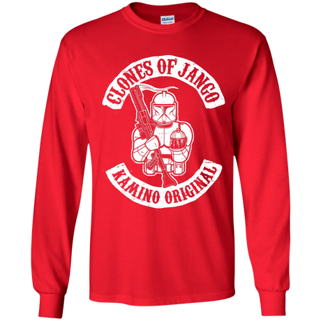 T-Shirts Red / YS Clones of Jango Youth Long Sleeve T-Shirt