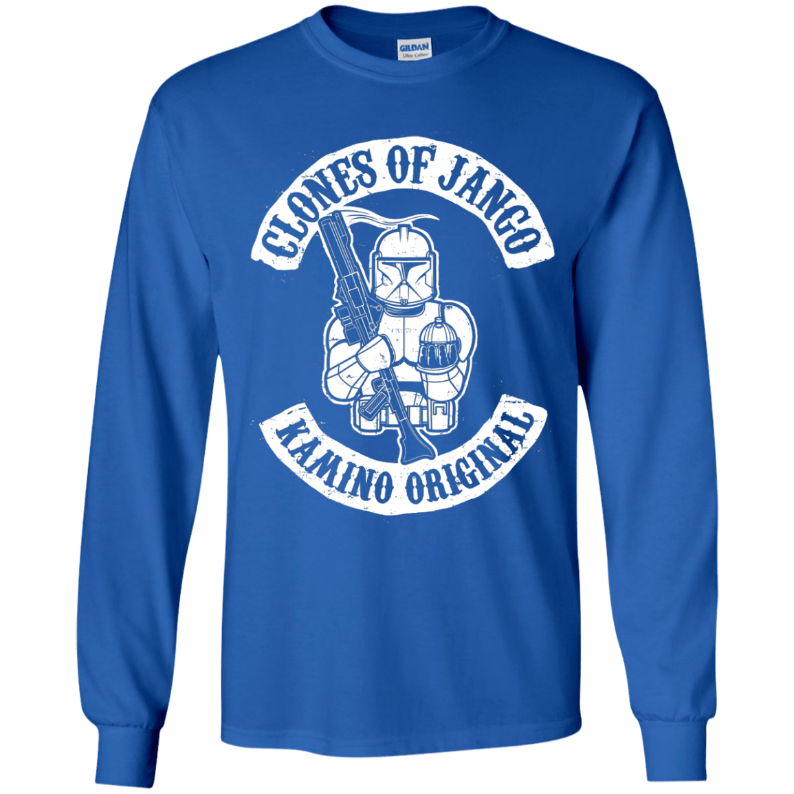 T-Shirts Royal / YS Clones of Jango Youth Long Sleeve T-Shirt