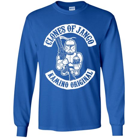 T-Shirts Royal / YS Clones of Jango Youth Long Sleeve T-Shirt