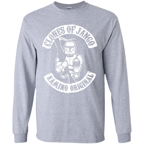 T-Shirts Sport Grey / YS Clones of Jango Youth Long Sleeve T-Shirt
